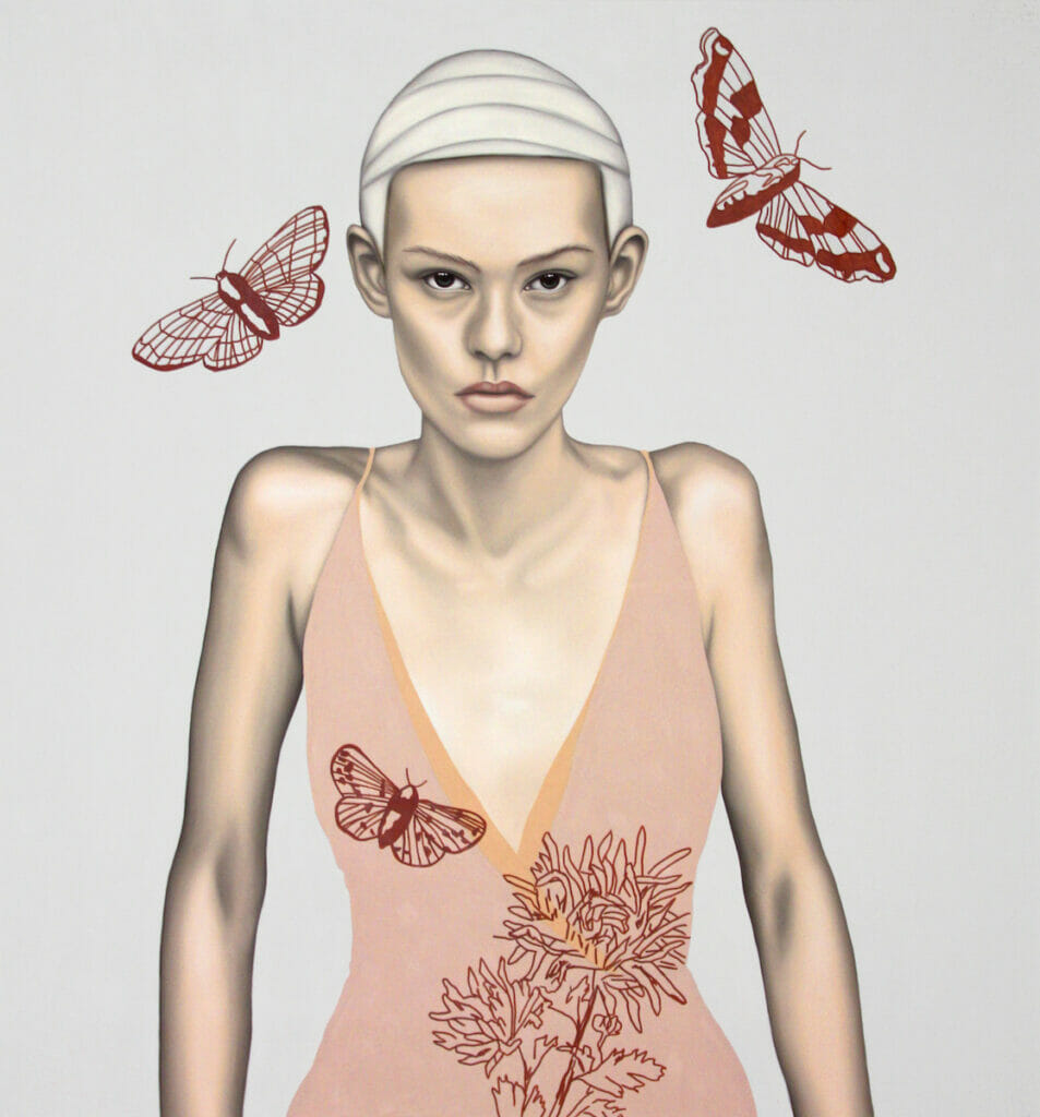 Sandra Ackermann, Spinnwebzart, 150x140cm, 2012